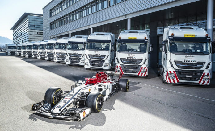 Iveco proveedor de Alfa Romeo Racing en la F1