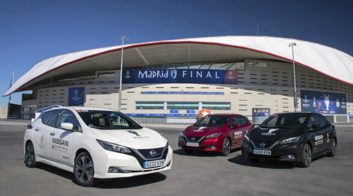 Nissan LEAF electrifica la final de la UEFA Champions League 2019 1 Nissan LEAF electrifica la final de la UEFA Champions League 2019 1