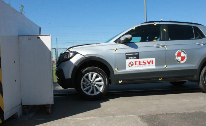 Crash test VW T Cross CESVI Argentina 1 1