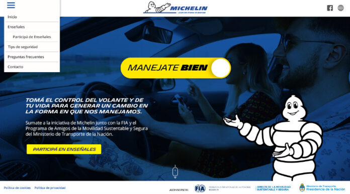 Manejate Bien Landing Page Home Michelin 1