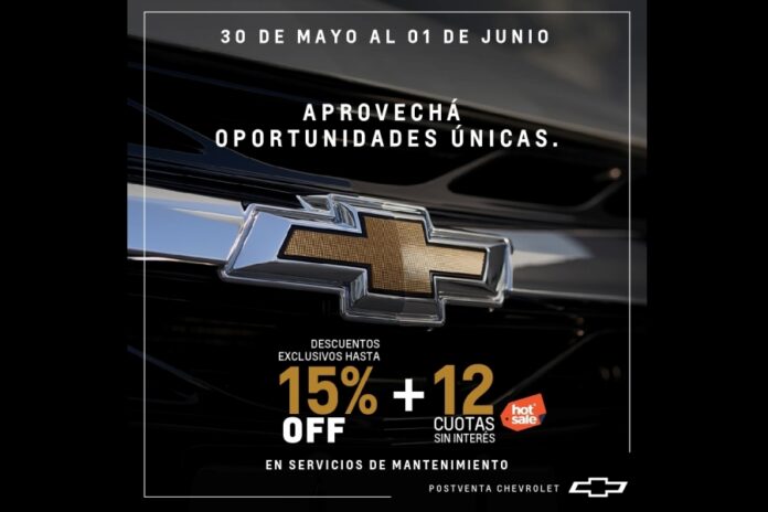 Por cuarto ano consecutivo Chevrolet participa del Hot Sale Por cuarto ano consecutivo Chevrolet participa del Hot Sale
