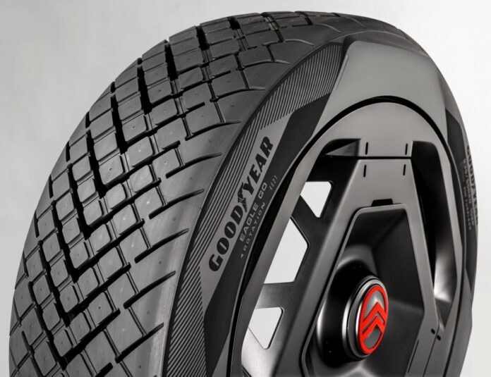 Goodyear presenta el Eagle GO Concept el innovador neumatico sostenible desarrollado para el Citroen Oli 2 Goodyear presenta el Eagle GO Concept el innovador neumatico sostenible desarrollado para el Citroen Oli 2