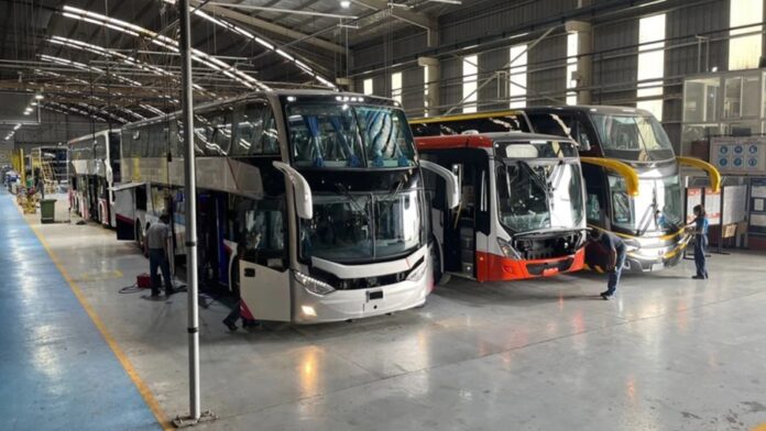 Produccion de buses Credito de la imagen Archivo Marcopolo Produccion de buses Credito de la imagen Archivo Marcopolo