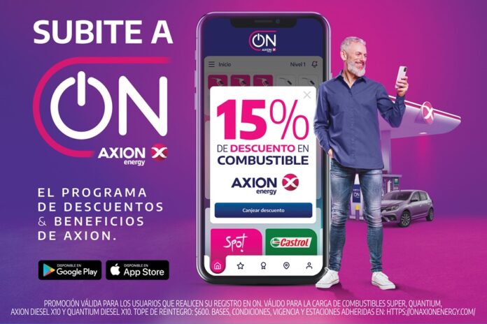 On el programa de descuentos y beneficios de Axion energy que premia las compras de los clientes 8 1