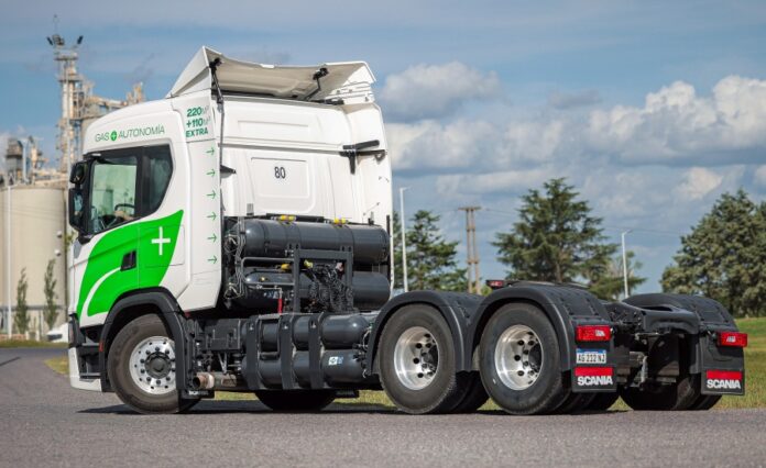 Camión Scania MochilaGNC
