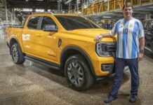 Ford fabricará la Ranger Híbrida Enchufable en Argentina
