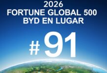 BYD, en el Top 100 del ranking Fortune Global 500 de 2026